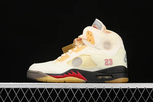 All categories Air Jordan Jordan series basketball shoes Air Jordan 5 J version OF x Air Jordan 5 AJ5 Qiao 5 Baifan Jin Chanyi DH8565-100